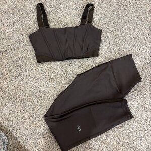 Alo Brown Workout Set